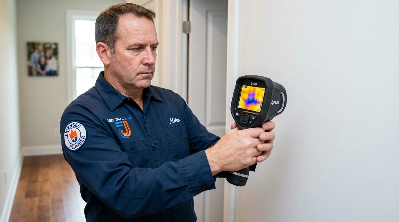 Thermal imaging leak detection by Johns Plumbing LLC in Palm Coast